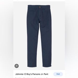 Johnnie-O boys size 14 Parsons Jr. pants, color navy
